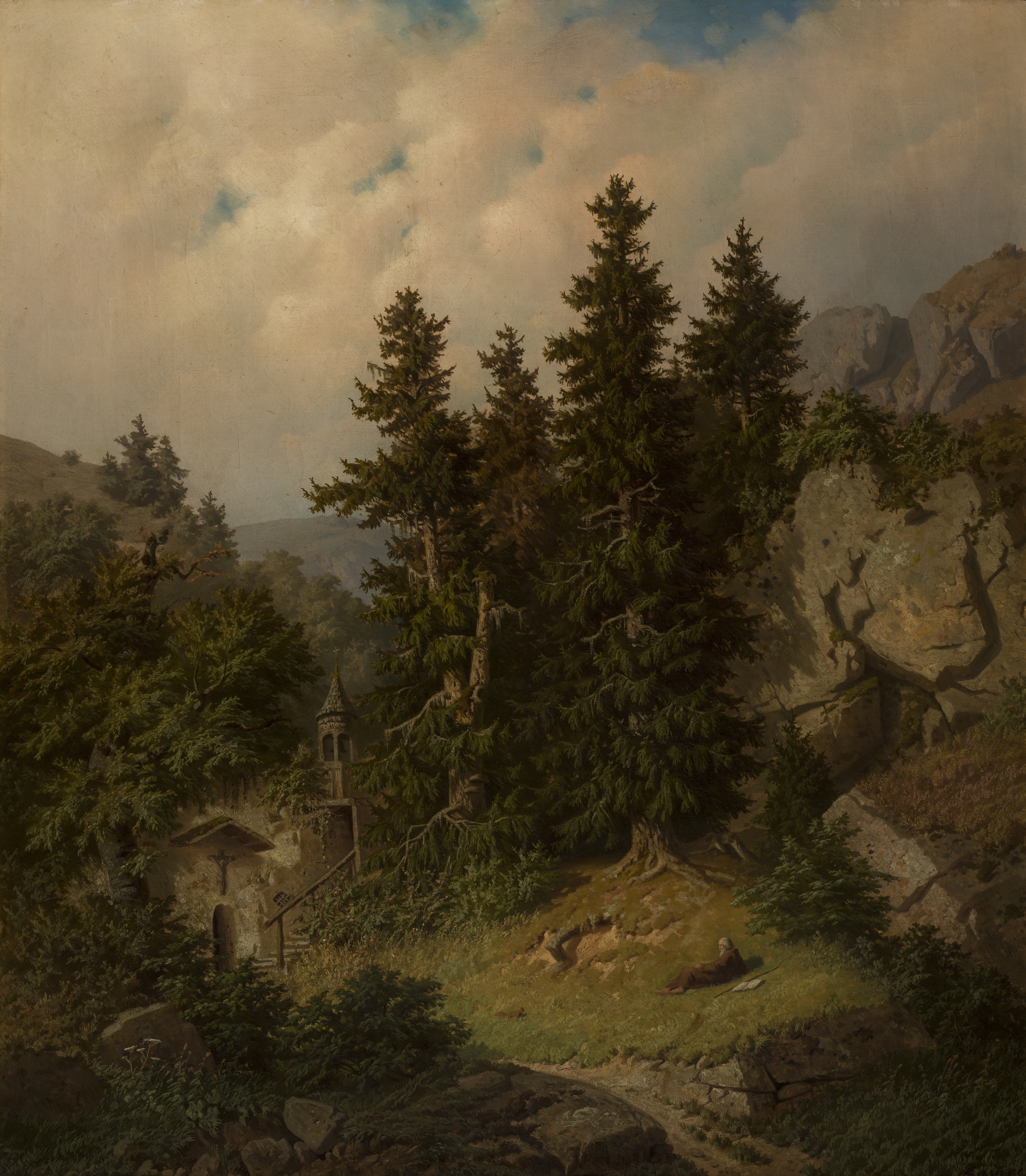 Adolf Kosárek, Lesní krajina, kolem 1856, Národní galerie Praha
