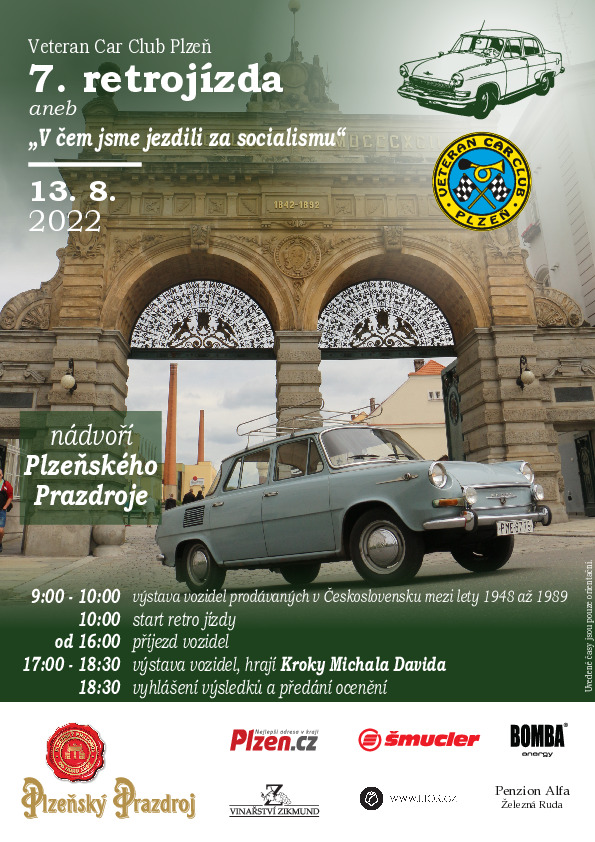 227H retrojizda plakat A4 Prazdroj