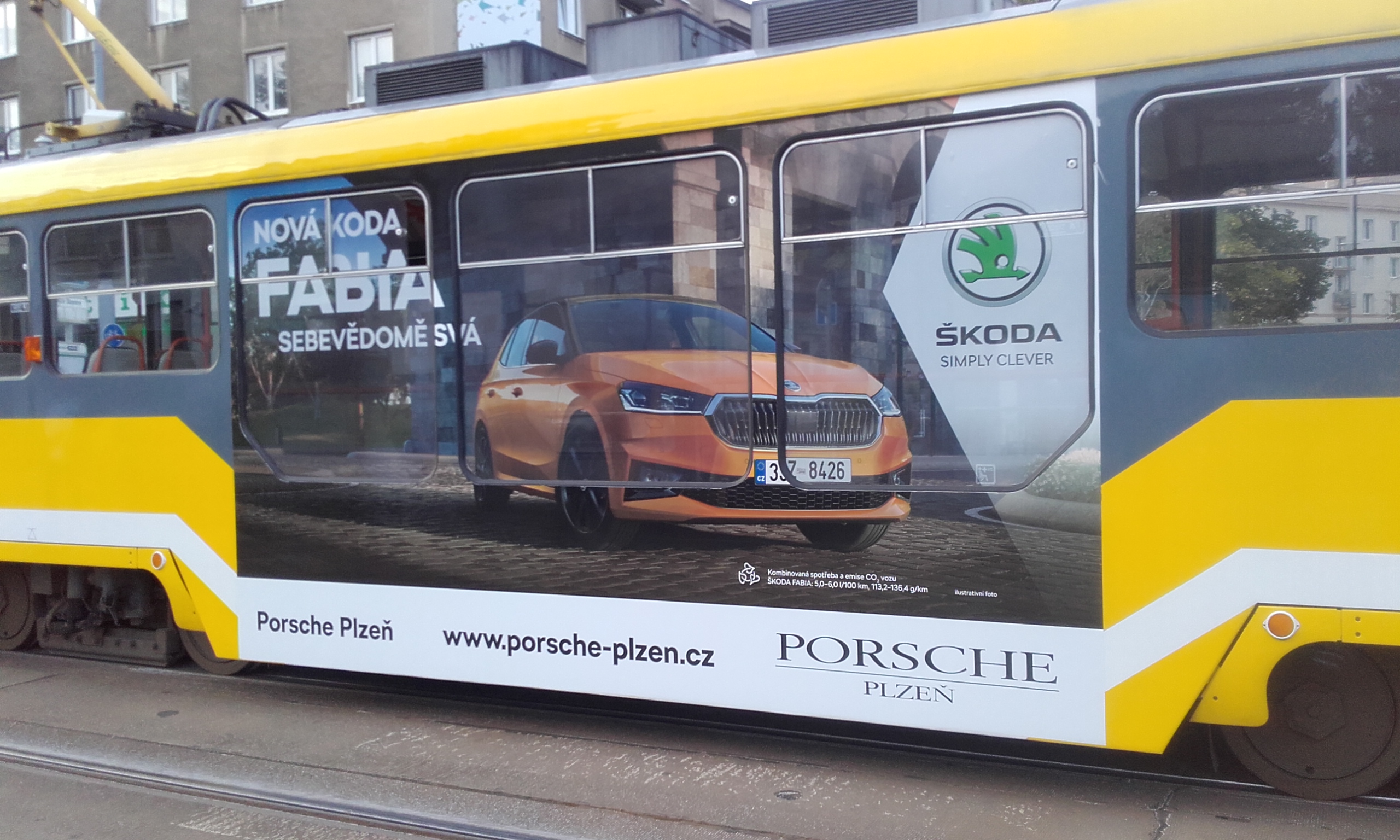 Tramboard Porsche Plzeň