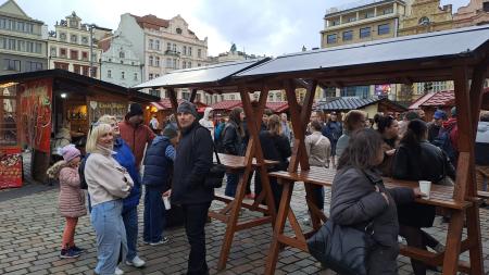 Havelské trhy na náměstí v Plzni vrcholí