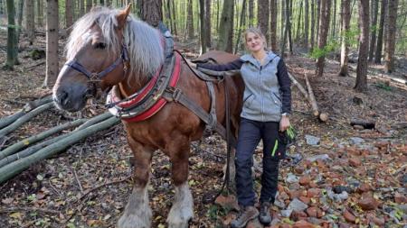 Setkání v podzimně barevném lese. Katka a její Major!