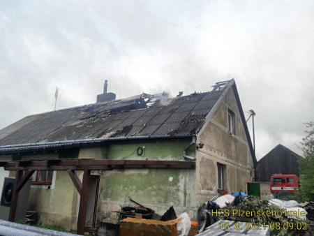 Hasiči bojovali požárem rodinného domu na severním Plzeňsku!
