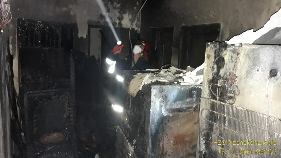 Požár rodinného domu na Rokycansku způsobil milionové škody
