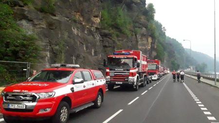 Při zásahu v Hřensku se zranil dobrovolný hasič z Plzeňského kraje!