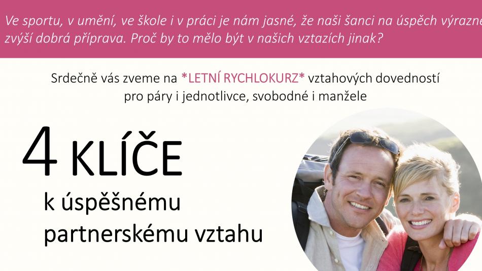 Čtyři klíče k úspěšnému partnerství? Recept dá letní rychlokurz