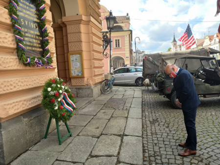 Oslavy svobody Domažlice starosta Novák