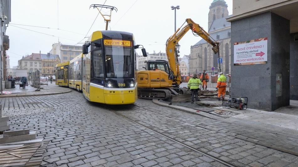 V Plzni skončila půlroční oprava tramvajové trati v centru za 78 milionů korun