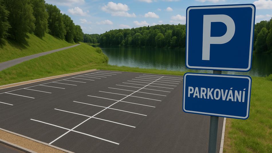 V Chodově přibyla parkovací místa pro návštěvníky Bílé vody