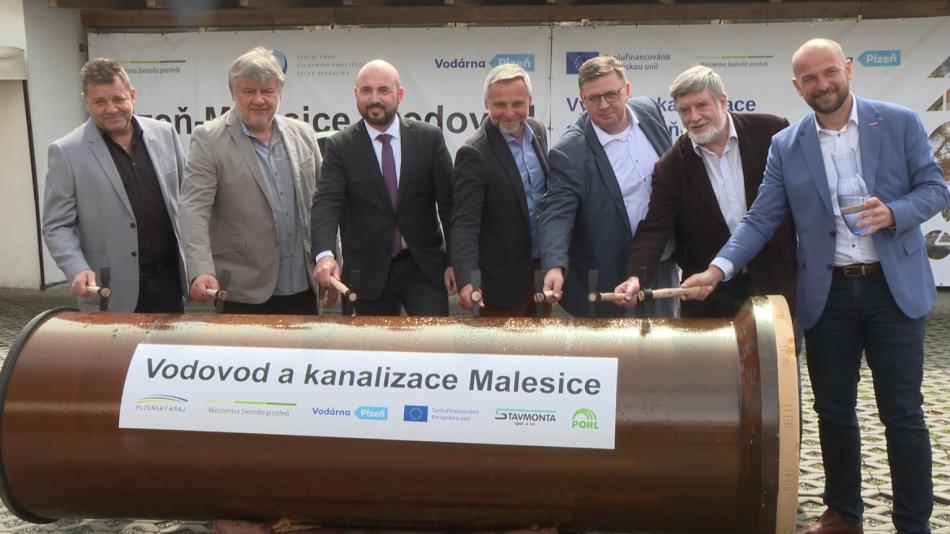 Malesice začaly stavět vodovod a kanalizaci