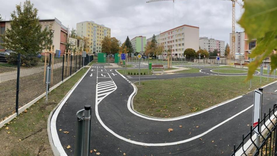 V Klatovech v Podhůrčí funguje nové dopravní hřiště