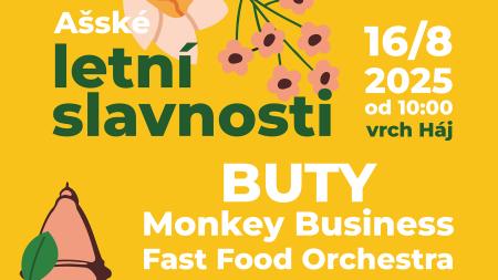 Na Ašské letní slavnosti přijedou Monkey Business, Buty i Tlapková patrola