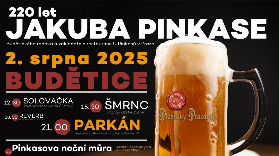 Budětice oslaví 220 let od narození Jakuba Pinkase