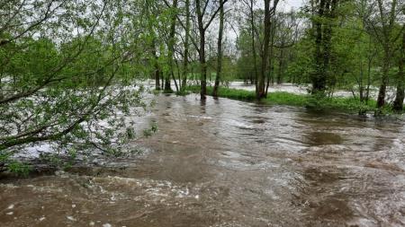 Déšť zvedl hladiny řek v Plzeňském kraji, Otava je na 3. povodňovém stupni