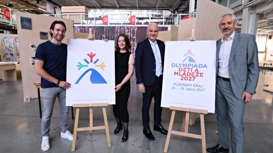 Zbývá 600 dní do zimní olympiády dětí a mládeže. Kraj odhalil logo