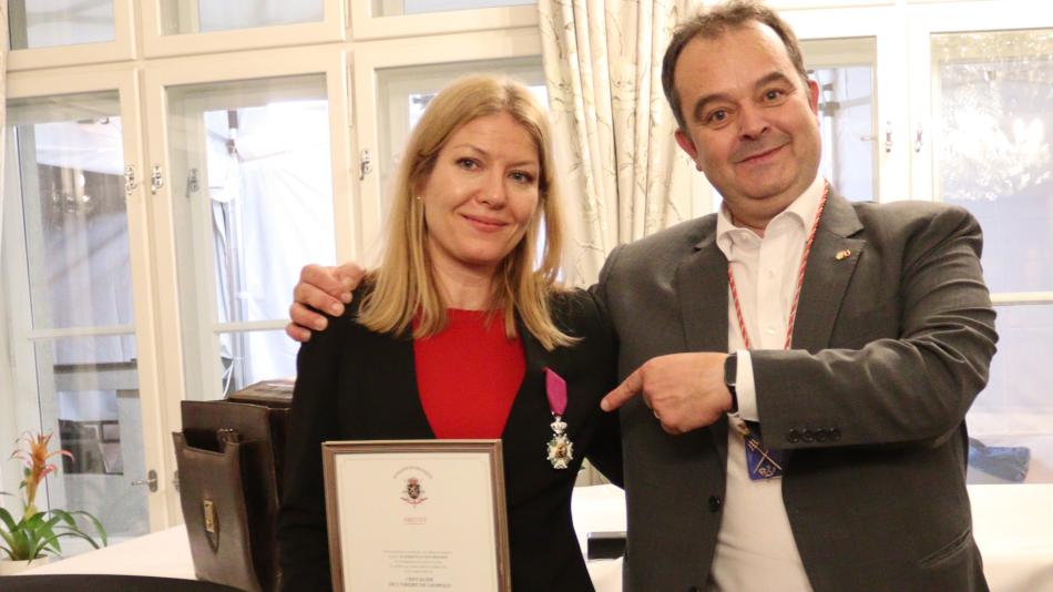 Vyučující ze ZČU získala nejvyšší belgické vyznamenání od krále Filipa