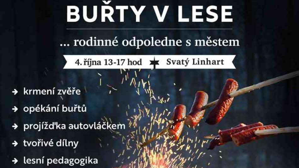 Oblíbená rodinná akce Buřty v lese se v sobotu vrací na Svatý Linhart
