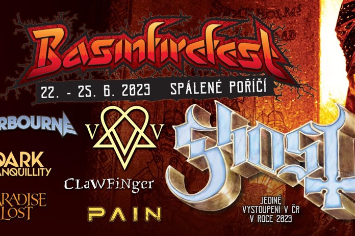 Letošní Basinfirefest míří vysoko, headlinerem jsou GHOST a VILLE VALO!