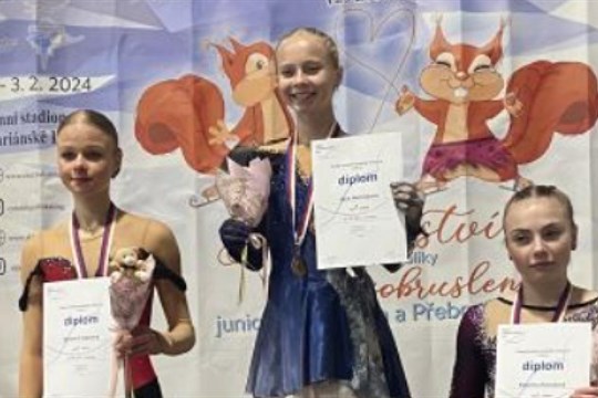 V Mariánských Lázních proběhlo o víkendu mistrovství republiky mladších kategorií v krasobruslení