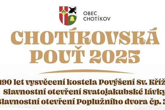 Chotíkovská pouť začne už ve čtvrtek, veselit se můžete čtyři dny