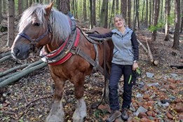 Setkání v podzimně barevném lese. Katka a její Major!