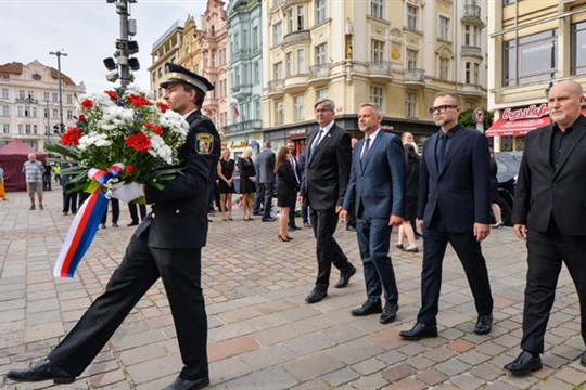 Plzeňané si pietním aktem připomněli začátek okupace Československa