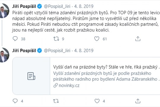 Plácne si pravicová ODS s „neomarxistickými“ Piráty? V Praze a Plzni se obě strany nesnáší