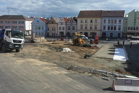 Náměstí v Tachově není průjezdné