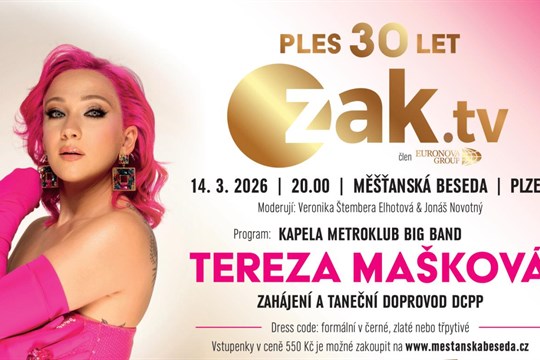 ZAK TV oslaví 30 let velkolepým plesem ve stylu třicátých let