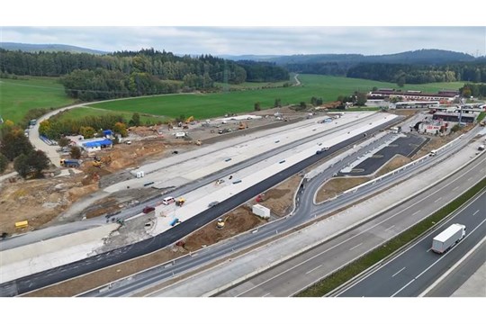 Skončila první polovina rekonstrukce modernizované rozvadovské odpočívky