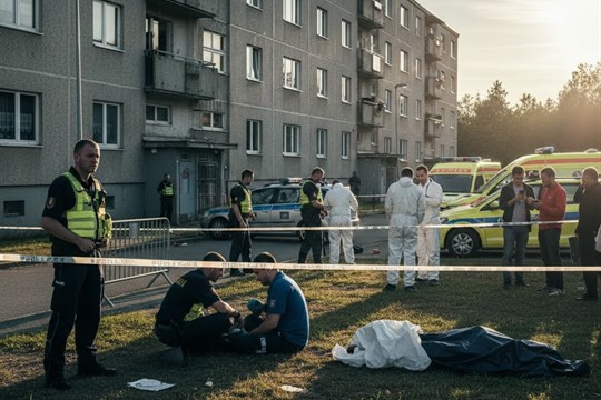 Zásah v Plzni skončil smrtí. Agresivní muž se po útoku na policistu vrhl z okna