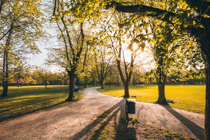 Borský park v Plzni.